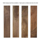 Table d'appoint ronde en bois Kate and Laurel Lamaar, 19x19x25, naturel et argent