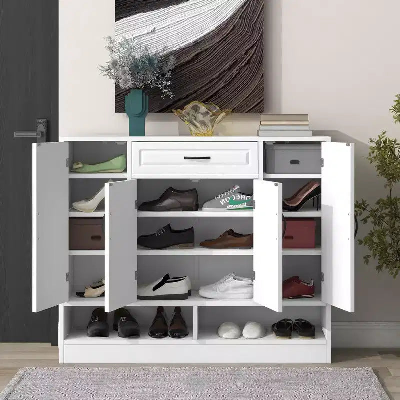 Meuble à chaussures moderne et élégant avec étagères réglables - ModernLuxe