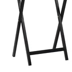 Table de plateau de service pliable PJ Wood pour téléviseur, noire (lot de 10)