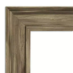 Miroir mural de salle de bain Amanti Art Alexandria Petite avec cadre en bois biseauté