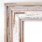 Miroir mural de salle de bain Amanti Art Alexandria Petite avec cadre en bois biseauté