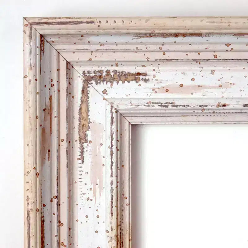 Miroir mural de salle de bain Amanti Art Alexandria Petite avec cadre en bois biseauté