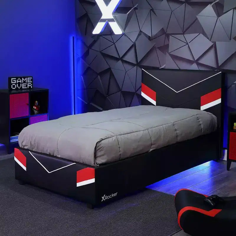 Lit Cadre de Jeu Orion eSports Noir/Rouge - X Rocker