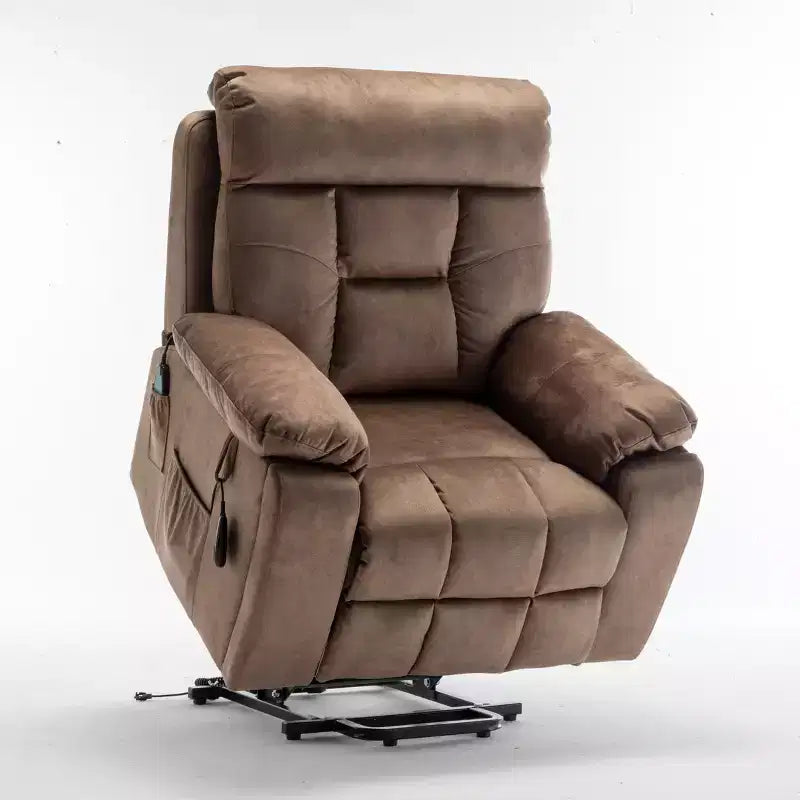 Fauteuil inclinable de massage électrique avec fonction chauffante et poche latérale - ModernLuxe