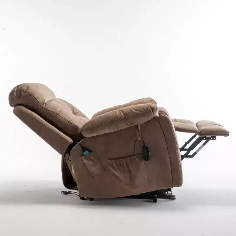 Fauteuil inclinable de massage électrique avec fonction chauffante et poche latérale - ModernLuxe