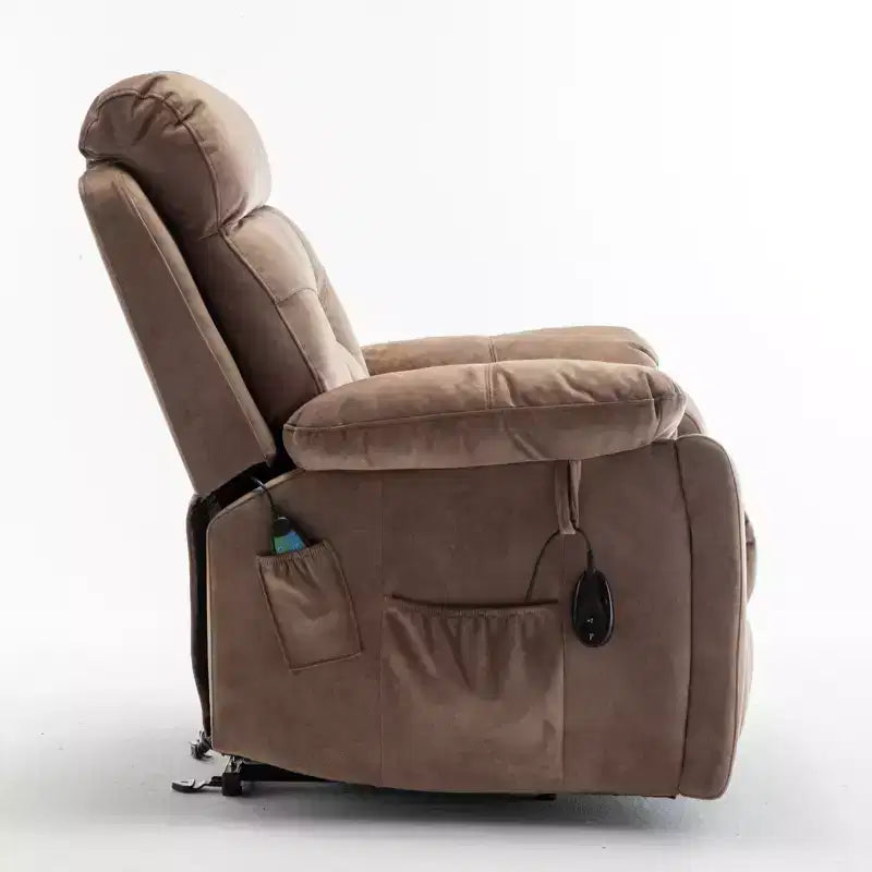 Fauteuil inclinable de massage électrique avec fonction chauffante et poche latérale - ModernLuxe