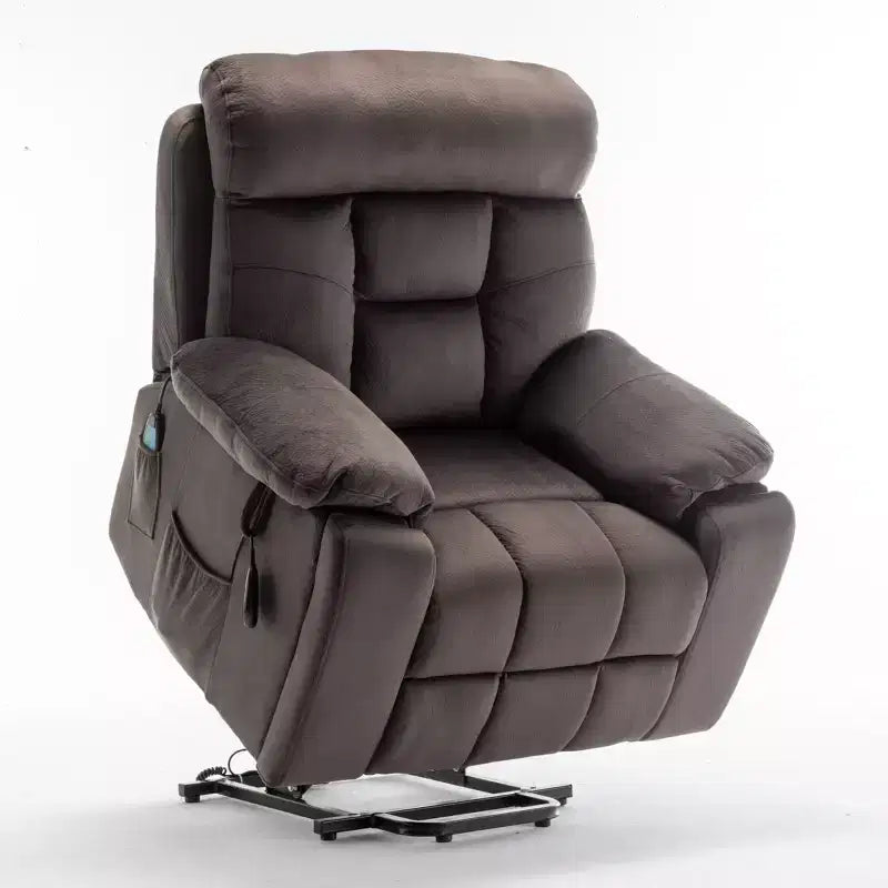 Fauteuil inclinable de massage électrique avec fonction chauffante et poche latérale - ModernLuxe
