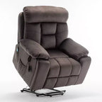 Fauteuil inclinable de massage électrique avec fonction chauffante et poche latérale - ModernLuxe