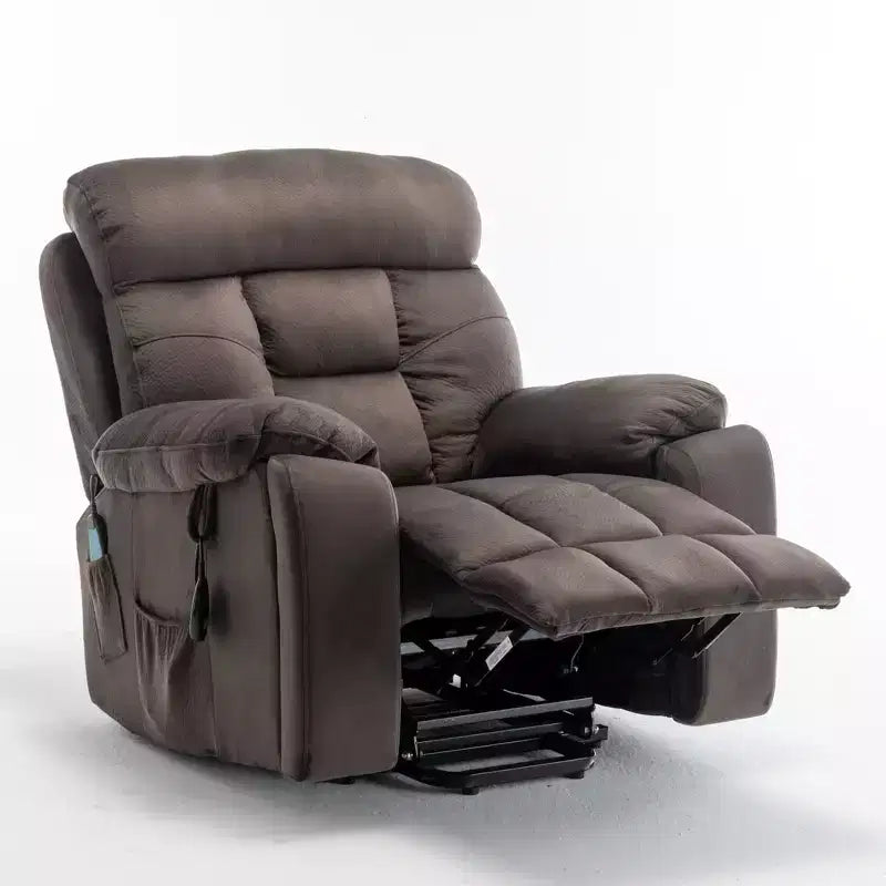 Fauteuil inclinable de massage électrique avec fonction chauffante et poche latérale - ModernLuxe