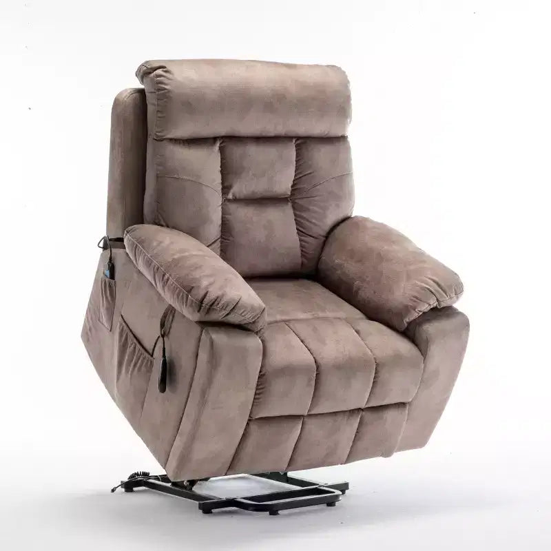 Fauteuil inclinable de massage électrique avec fonction chauffante et poche latérale - ModernLuxe