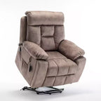 Fauteuil inclinable de massage électrique avec fonction chauffante et poche latérale - ModernLuxe