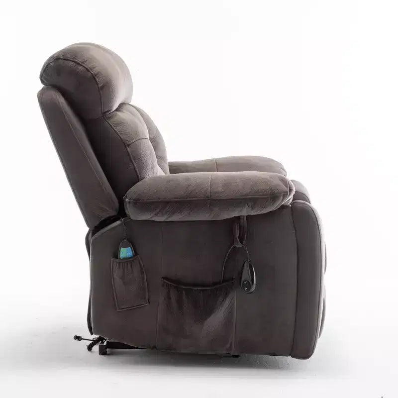Fauteuil inclinable de massage électrique avec fonction chauffante et poche latérale - ModernLuxe