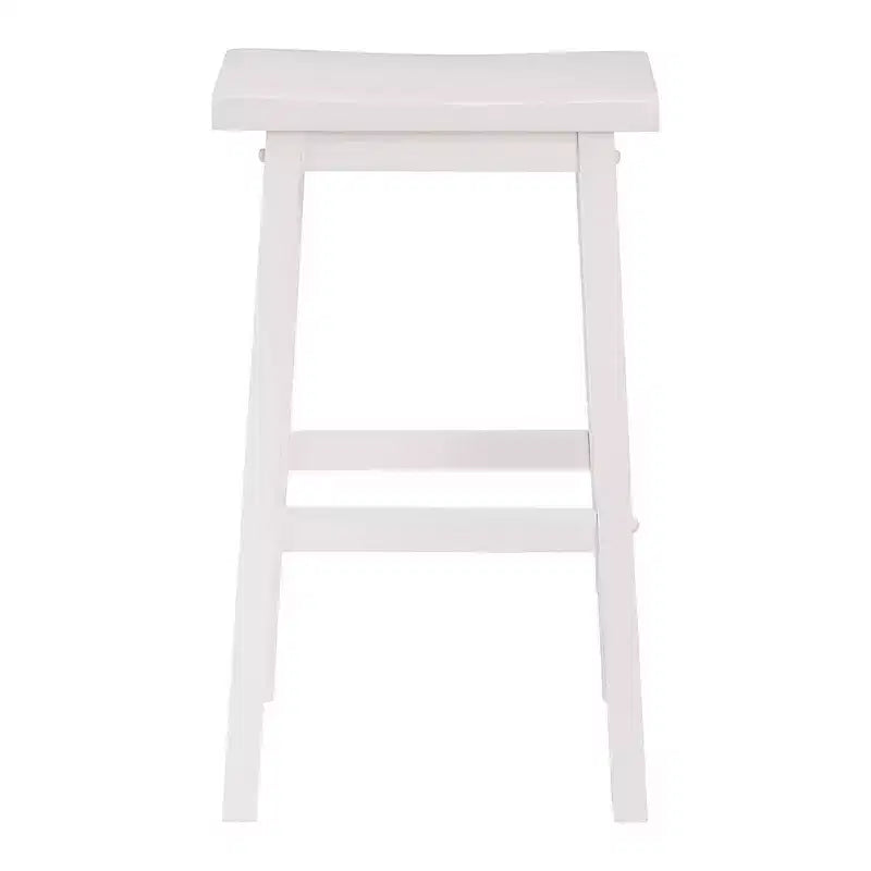 PJ Wood Tabouret de bar/comptoir de cuisine classique de 73,6 cm avec assise en selle, blanc (lot de 10)