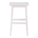 PJ Wood Tabouret de bar/comptoir de cuisine classique de 73,6 cm avec assise en selle, blanc (lot de 10)