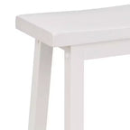 PJ Wood Tabouret de bar/comptoir de cuisine classique de 73,6 cm avec assise en selle, blanc (lot de 10)