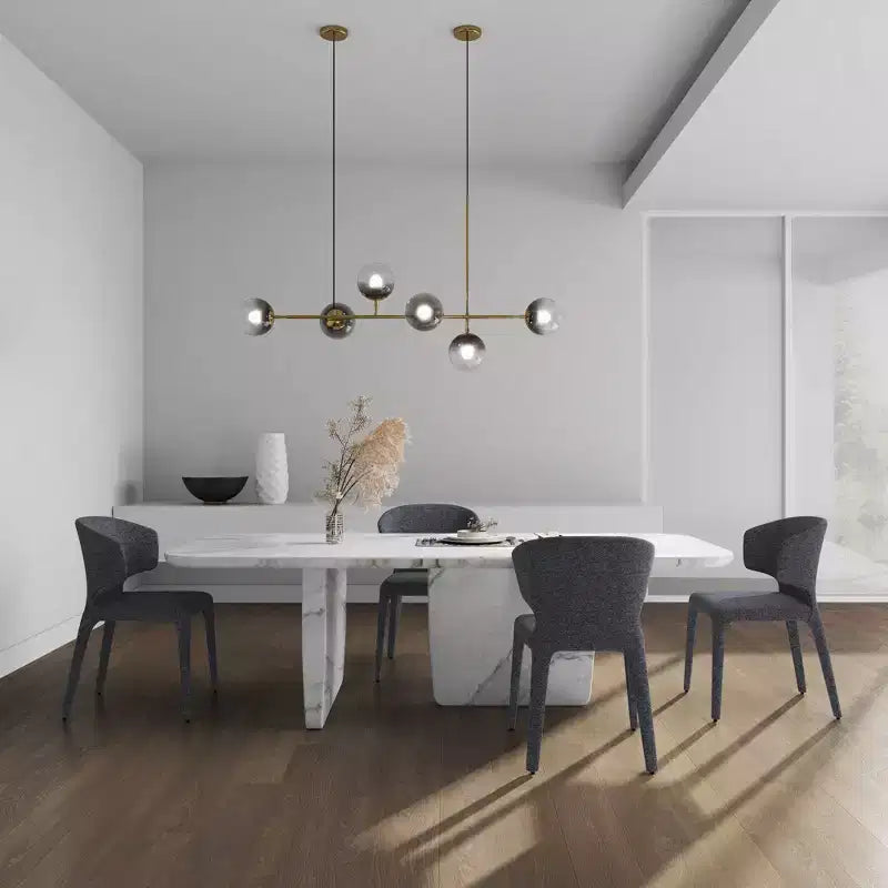 Lot de 2 chaises de salle à manger modernes en tweed tressé Conrad - Manhattan Comfort