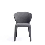 Lot de 2 chaises de salle à manger modernes en tweed tressé Conrad - Manhattan Comfort