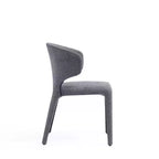Lot de 2 chaises de salle à manger modernes en tweed tressé Conrad - Manhattan Comfort