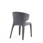 Lot de 2 chaises de salle à manger modernes en tweed tressé Conrad - Manhattan Comfort