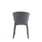 Lot de 2 chaises de salle à manger modernes en tweed tressé Conrad - Manhattan Comfort
