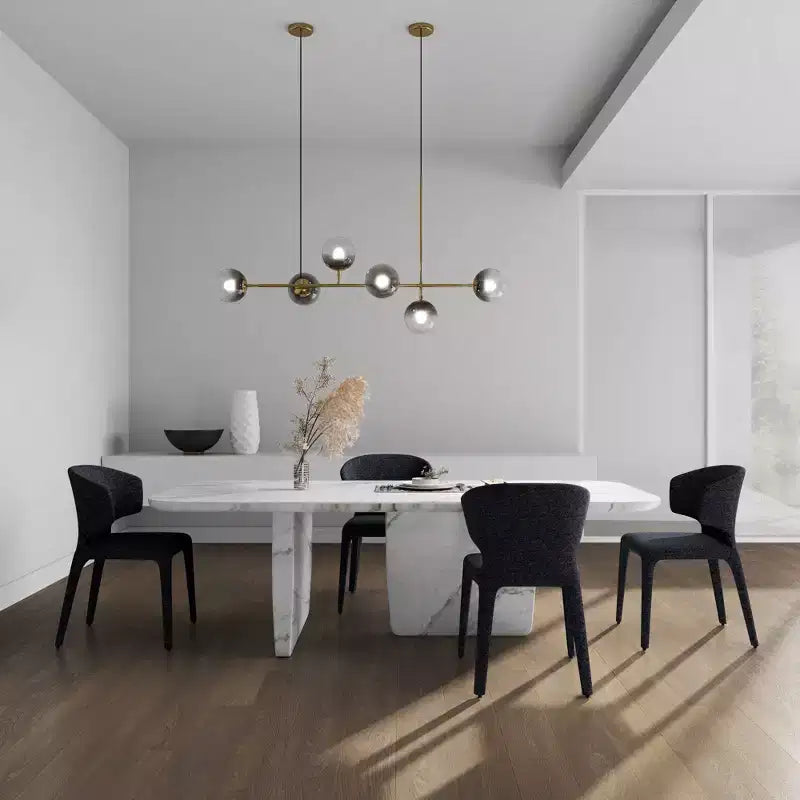 Lot de 2 chaises de salle à manger modernes en tweed tressé Conrad - Manhattan Comfort