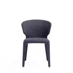 Lot de 2 chaises de salle à manger modernes en tweed tressé Conrad - Manhattan Comfort