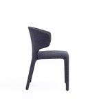 Lot de 2 chaises de salle à manger modernes en tweed tressé Conrad - Manhattan Comfort