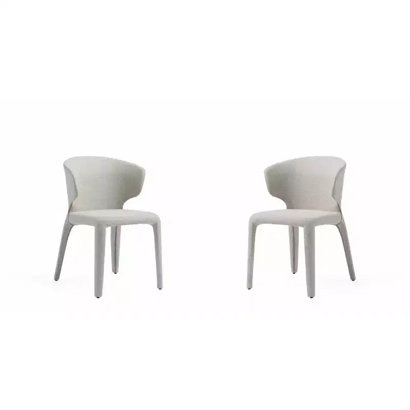 Lot de 2 chaises de salle à manger modernes en tweed tressé Conrad - Manhattan Comfort