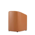Lot de 2 fauteuils de salle à manger modernes ronds en similicuir Anna - Manhattan Comfort