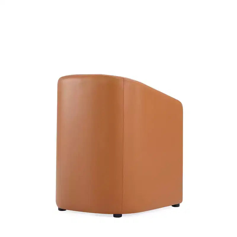 Lot de 2 fauteuils de salle à manger modernes ronds en similicuir Anna - Manhattan Comfort
