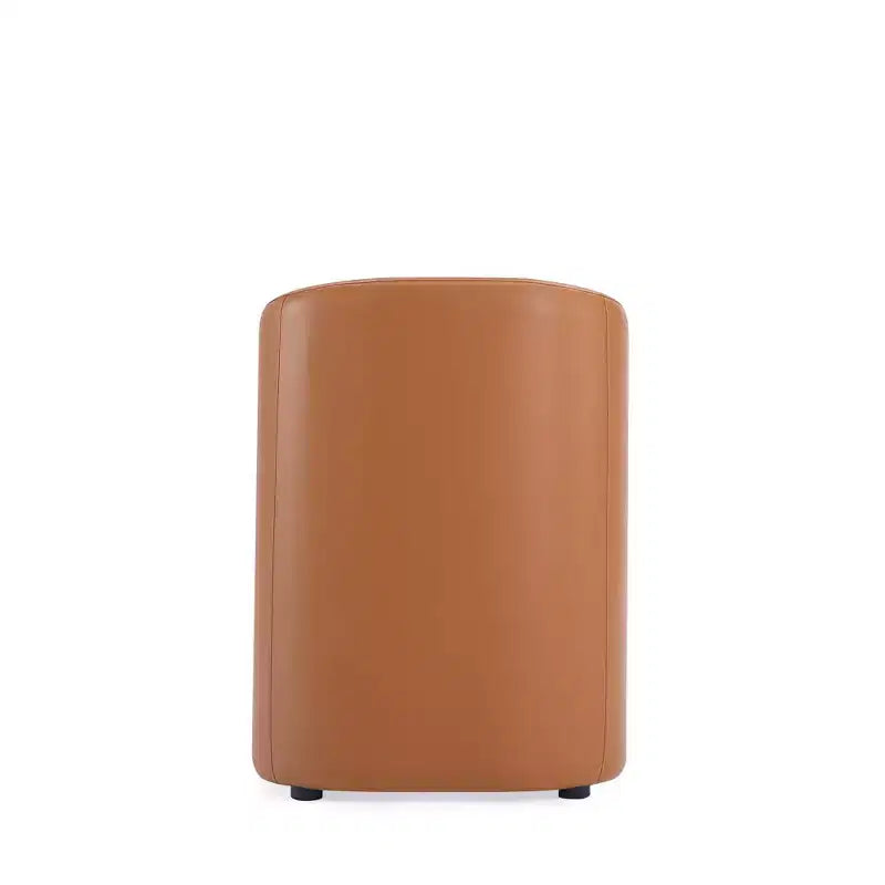 Lot de 2 fauteuils de salle à manger modernes ronds en similicuir Anna - Manhattan Comfort