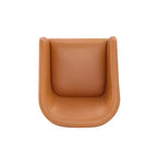 Lot de 2 fauteuils de salle à manger modernes ronds en similicuir Anna - Manhattan Comfort