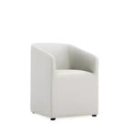 Lot de 2 fauteuils de salle à manger modernes ronds en similicuir Anna - Manhattan Comfort