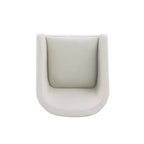 Lot de 2 fauteuils de salle à manger modernes ronds en similicuir Anna - Manhattan Comfort