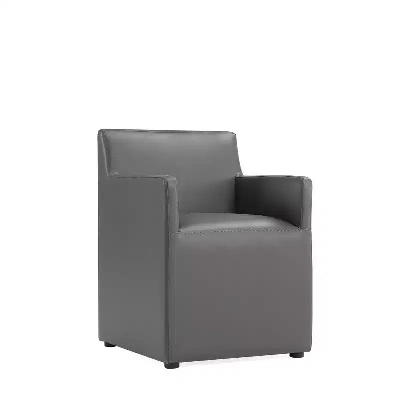 Lot de 2 fauteuils de salle à manger modernes en similicuir Anna - Manhattan Comfort