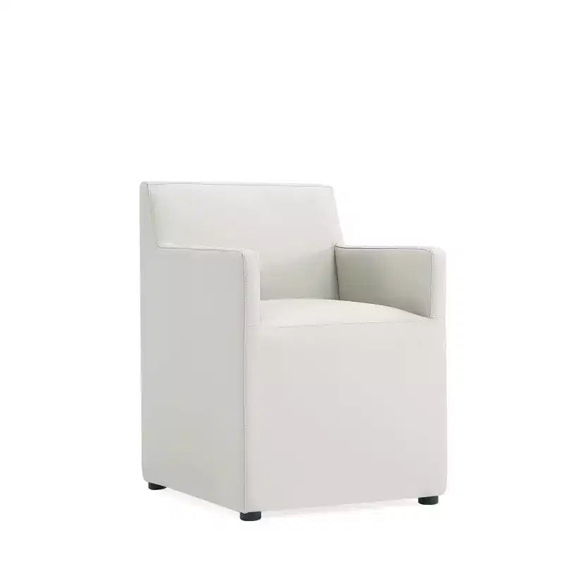 Lot de 2 fauteuils de salle à manger modernes en similicuir Anna - Manhattan Comfort