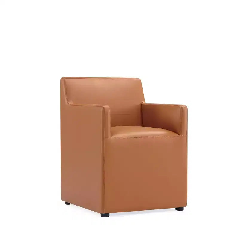 Lot de 2 fauteuils de salle à manger modernes en similicuir Anna - Manhattan Comfort