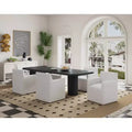 Lot de 2 fauteuils de salle à manger modernes en similicuir Anna - Manhattan Comfort
