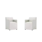 Lot de 2 fauteuils de salle à manger modernes en similicuir Anna - Manhattan Comfort