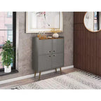 45.5 Bogart Meuble d'appoint 4 étagères de style moderne du milieu du siècle - Manhattan Comfort