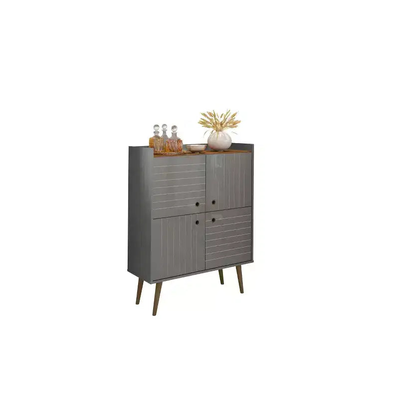 45.5 Bogart Meuble d'appoint 4 étagères de style moderne du milieu du siècle - Manhattan Comfort