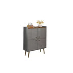 45.5 Bogart Meuble d'appoint 4 étagères de style moderne du milieu du siècle - Manhattan Comfort