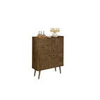 45.5 Bogart Meuble d'appoint 4 étagères de style moderne du milieu du siècle - Manhattan Comfort