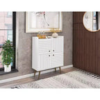 45.5 Bogart Meuble d'appoint 4 étagères de style moderne du milieu du siècle - Manhattan Comfort