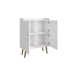 45.5 Bogart Meuble d'appoint 4 étagères de style moderne du milieu du siècle - Manhattan Comfort