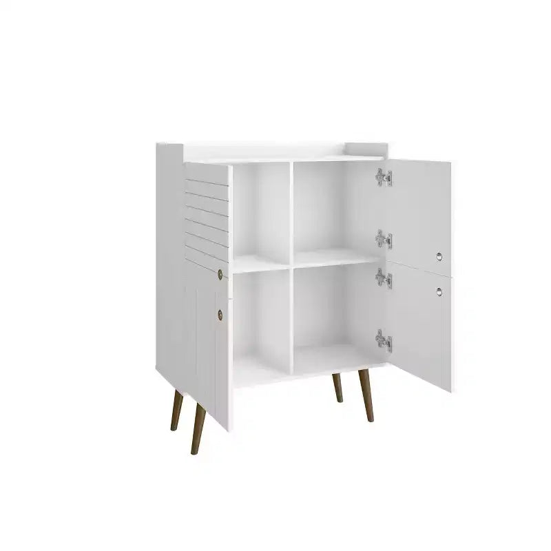 45.5 Bogart Meuble d'appoint 4 étagères de style moderne du milieu du siècle - Manhattan Comfort