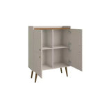 45.5 Bogart Meuble d'appoint 4 étagères de style moderne du milieu du siècle - Manhattan Comfort