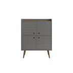 45.5 Bogart Meuble d'appoint 4 étagères de style moderne du milieu du siècle - Manhattan Comfort