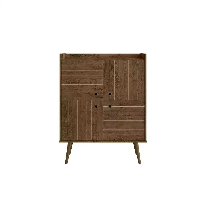 45.5 Bogart Meuble d'appoint 4 étagères de style moderne du milieu du siècle - Manhattan Comfort