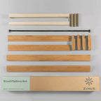 Cadre de lit plateforme Moiz 14 Deluxe en bois naturel - Zinus